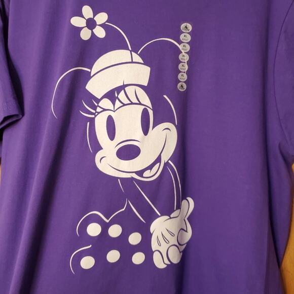 Disney Parks Minnie Mouse Purple T-Shirt -XL - Picture 2 of 13